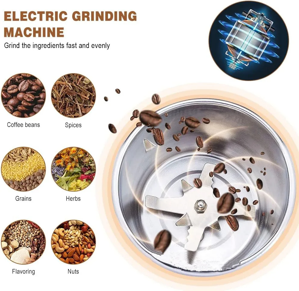 Multifunctional Coffee Grinder Food Processor. 