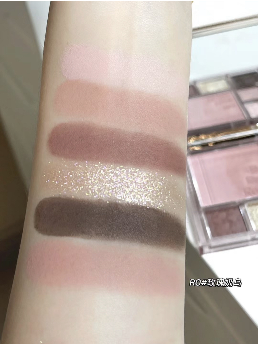 CZEL Eyeshadow palette authentic gradient blush palette in one for daily commuting, natural and smart, soft color gradient eyesh. 