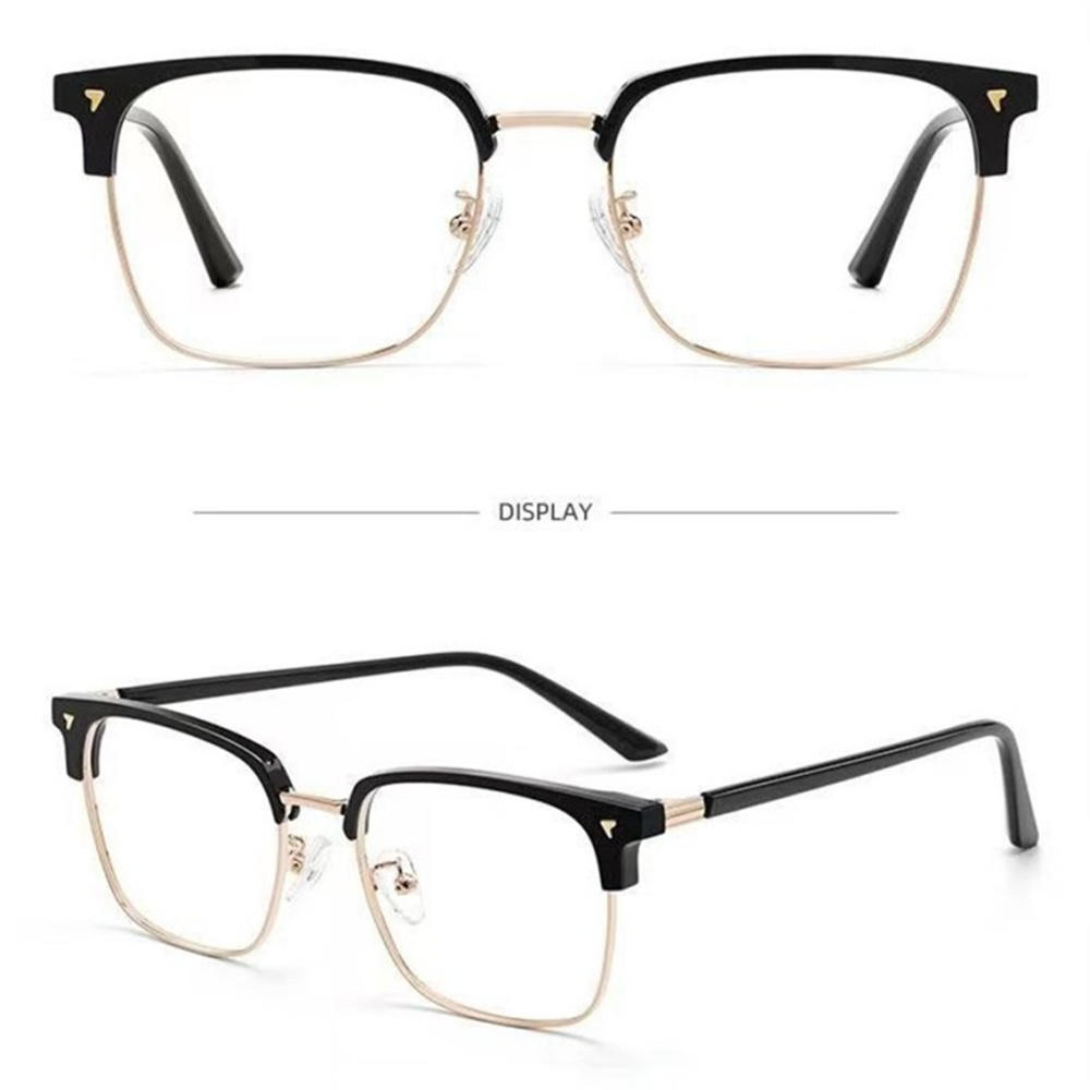 Square Frame Eyeglasses Lightweight Computer Glasses Blue Light Glasses for Computer Use Gaming Reading Women and Men Digital Devices. 