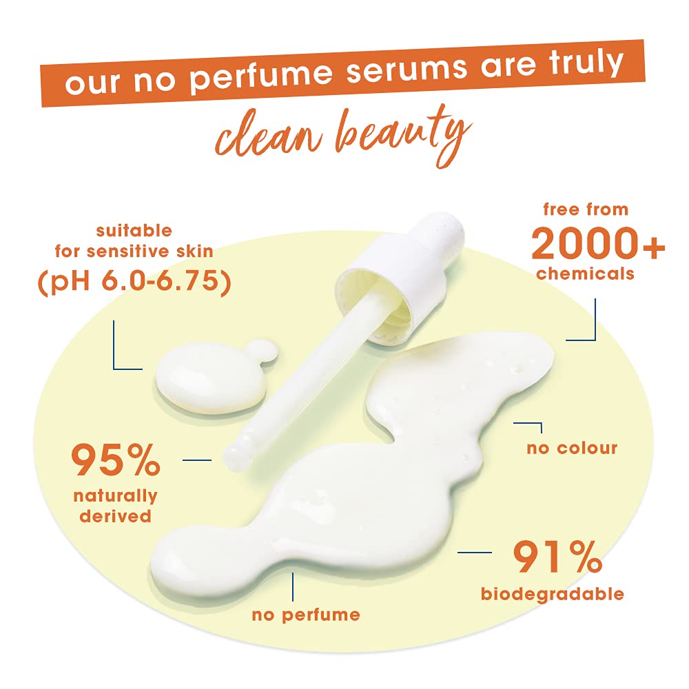 Simple Serum With 10% Vitamin C+E+F 30ml | For Youthful Glowing Skin & Instant Visible Results | For All Skin Types. 