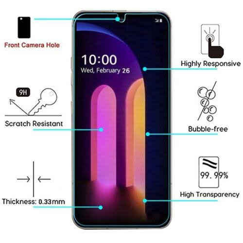 【FUPANG】For LG V60 ThinQ 5G - 0.3mm Gorilla Glass Borderless Full View Screen All inch Display)