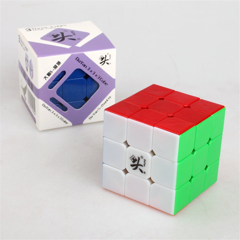 【happy one】ZHANCHI Stickerless 3x3x3 cube 57mm Speed cube Smooth Puzzle Ultra-Smooth Professional Multi-Color ABS. 