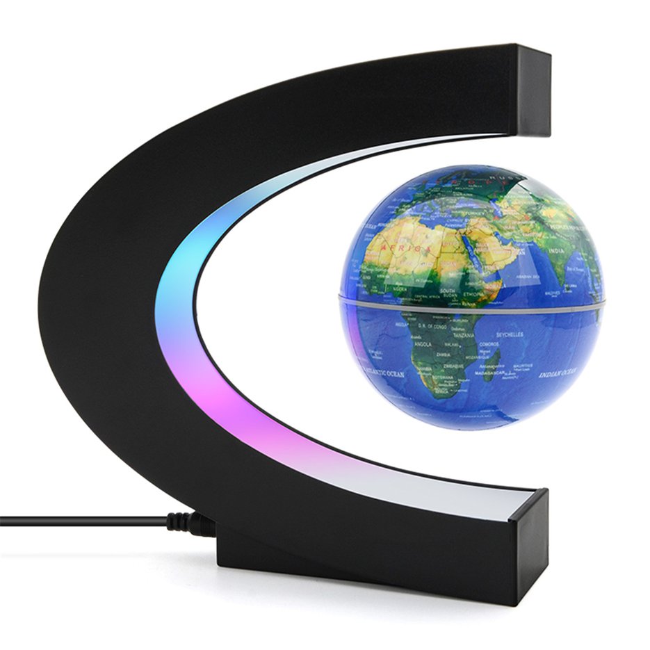 Led floating store globe lamp