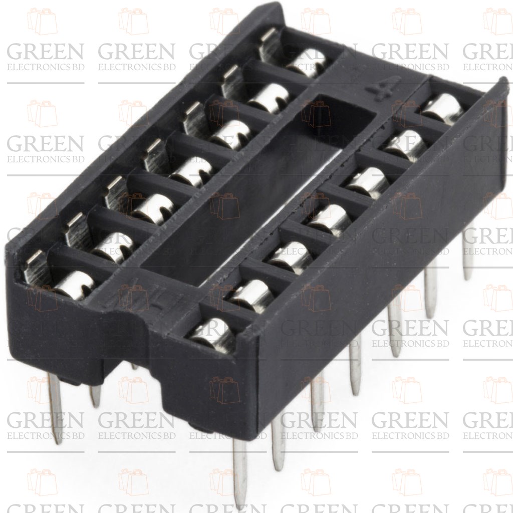 5Pcs 14 Pin IC Base 14 Pin PCB Mount Low Cost IC Socket DIL DIP IC Socket PCB Mount Connector Adaptor Solder Type IC Base Socket For 14 Pin IC. 