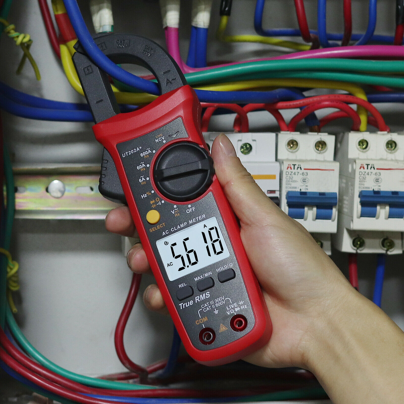 UNI-T UT202A+ True RMS Clamp Meter 600A Auto Range Multi Testers for Voltage Current Resistance Capacitance Testing UT202A+  Kings Trading. 