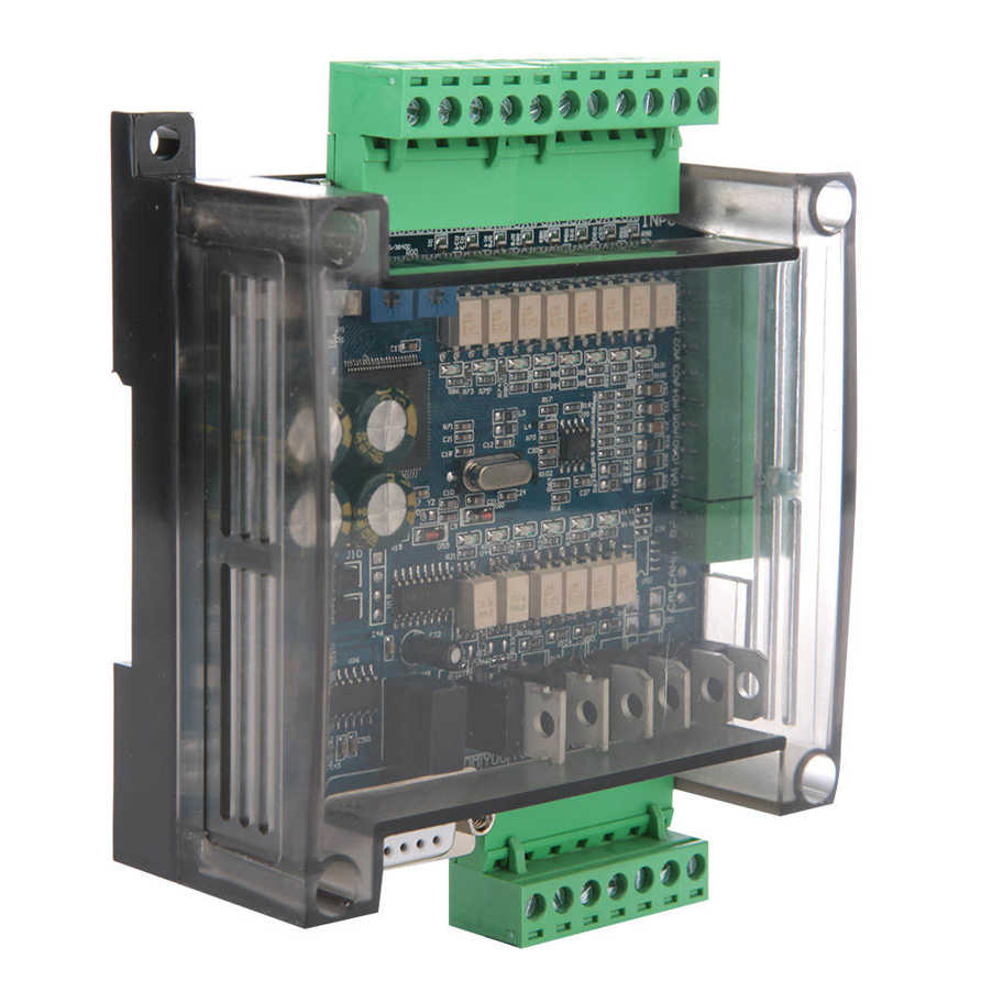 PLC Industrial Control Board FX3U-14MT Analog 6AD+2DA 24V DC 1A High Speed. 