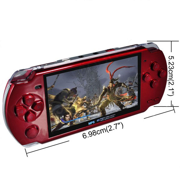 Built-in 5000 games, 8GB 4.3 Inch PMP Handheld Game Player MP3 MP4 MP5 -Option -White-Option -White. 