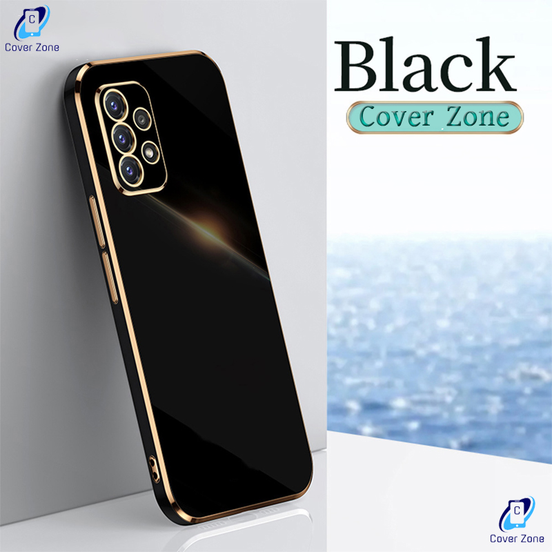 For Samsung Galaxy A32 4G Plating Soft Casing Silicone Square Frame Phone Case For Samsung A32 4G Shiny Bling Back Cover (Back Case Cover For Smartphone)