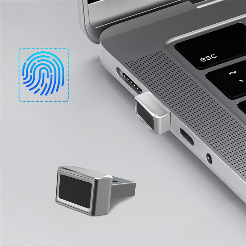 USB Fingerprint Reader Module for Windows 7 10 11 Hello Biometric Scanner Padlock for Laptops PC Fingerprint Unlock. 