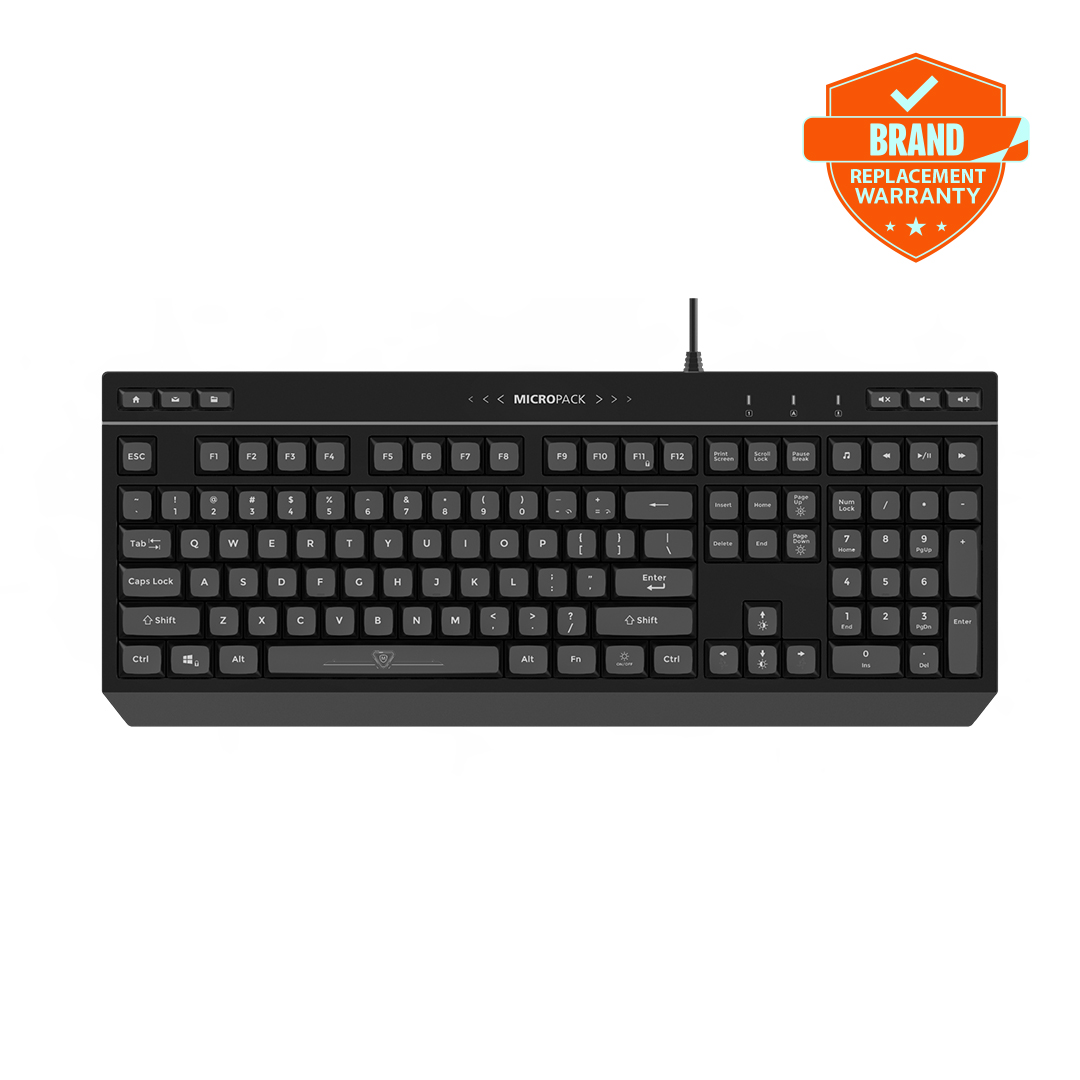 MICROPACK GK 20 APOLLO Anit Ghosting RGB Gaming Keyboard With Software. 