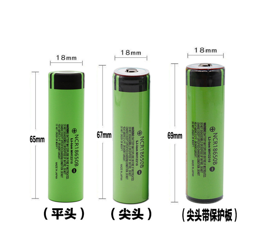 Panasonic 18650 Lithium Battery 3400mahNCR18650B 3.7V Large Capacity Strong Light Flashlight Rechargeable Battery. 
