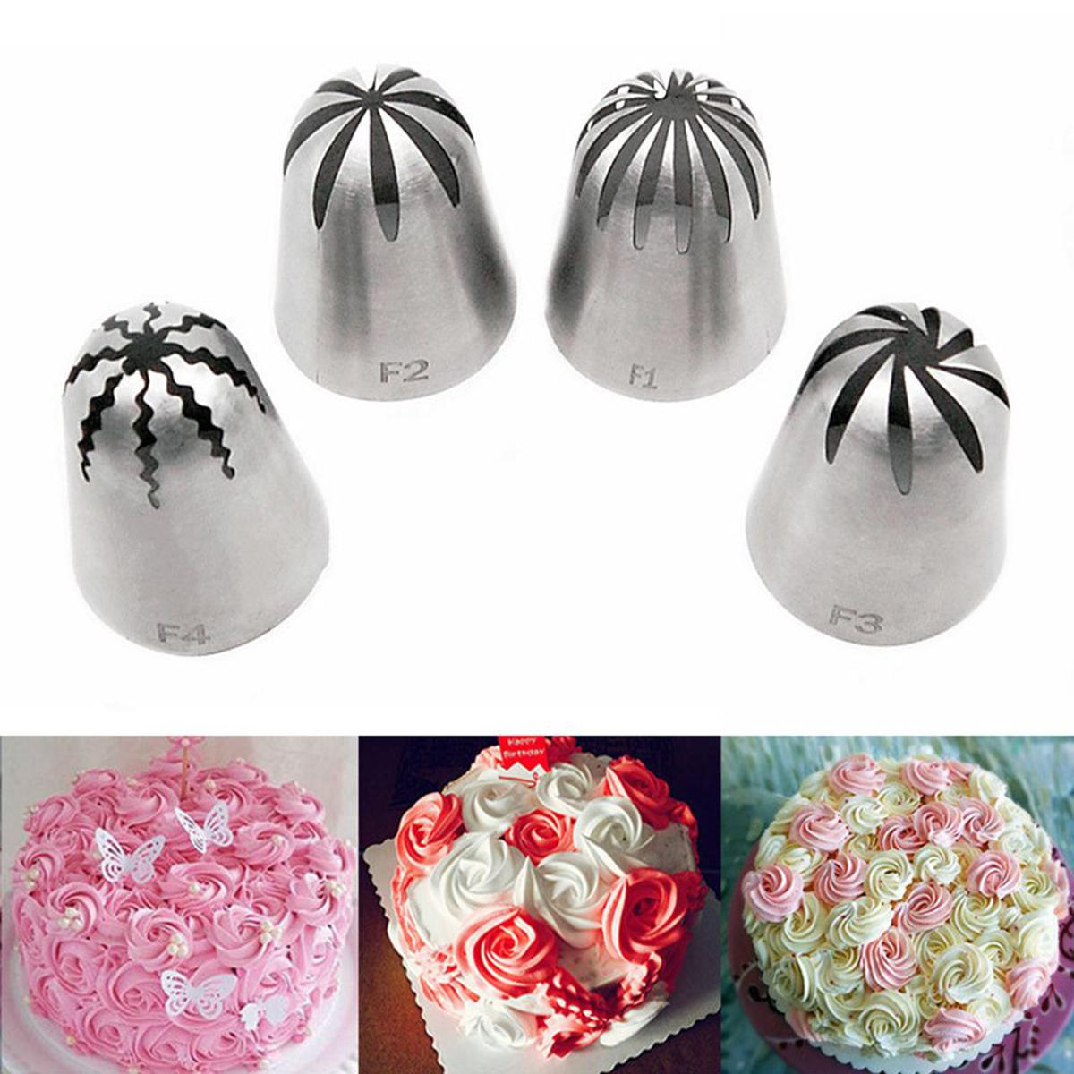 Large Cake Cream Nozzles Icing Piping Nozzles Pastry Tools Stainless