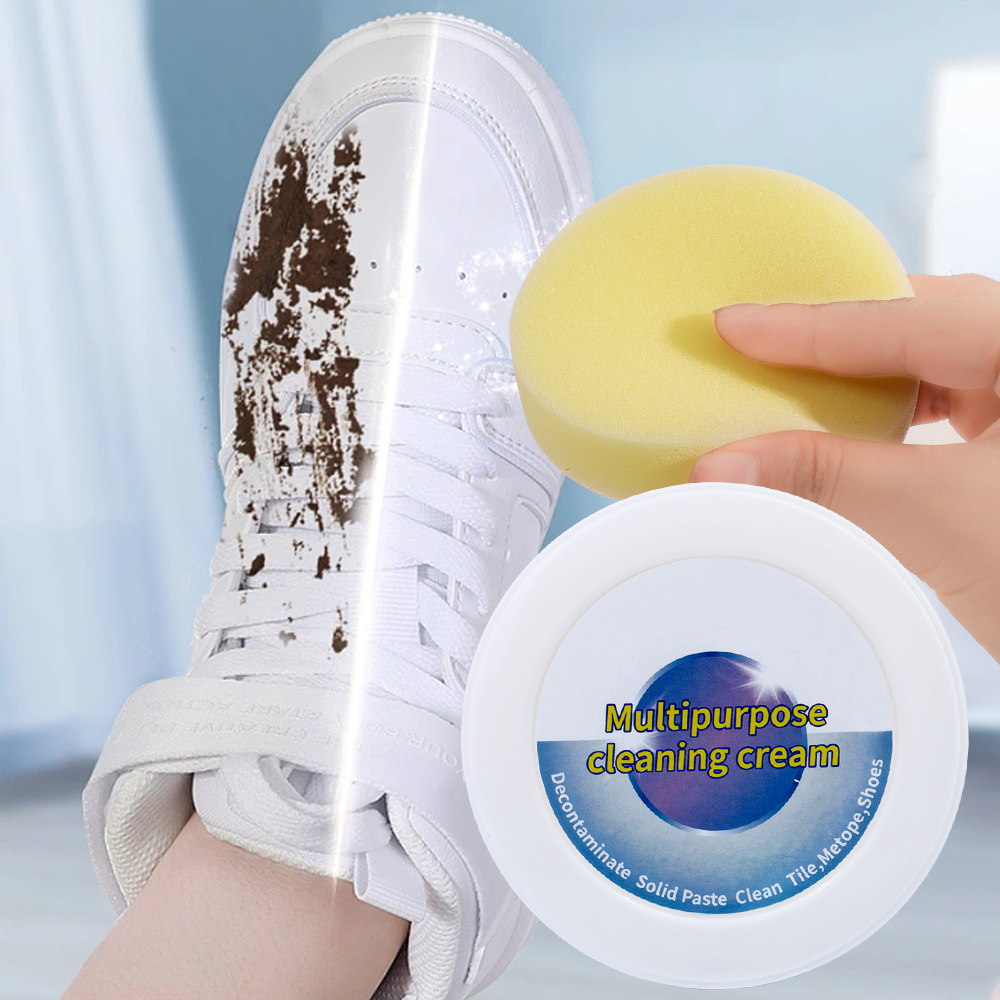 Cleaner Stains Strong Decontamination Wipe White Shoe Multi-functional Cleansing Maintenance Pasty Easy To Use Cleaning Cream 1Pcs