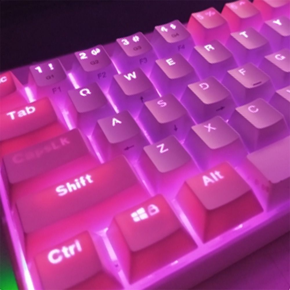 104Pcs ABS 980k Colorful 104/108 Mechanical Keyboard Keyboard Keycap Blank Keycaps Backlit Key Cap Mechanical Keycaps. 