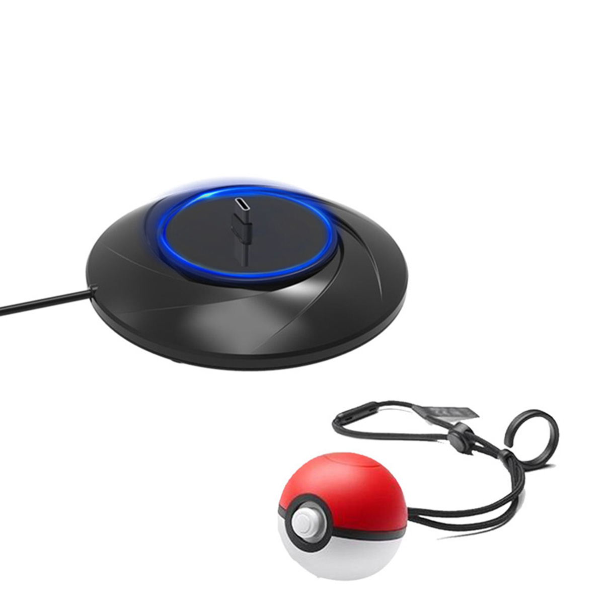For Drop&Charger Fast Charging Stand Base Pokemon Poke Ball Plus. 