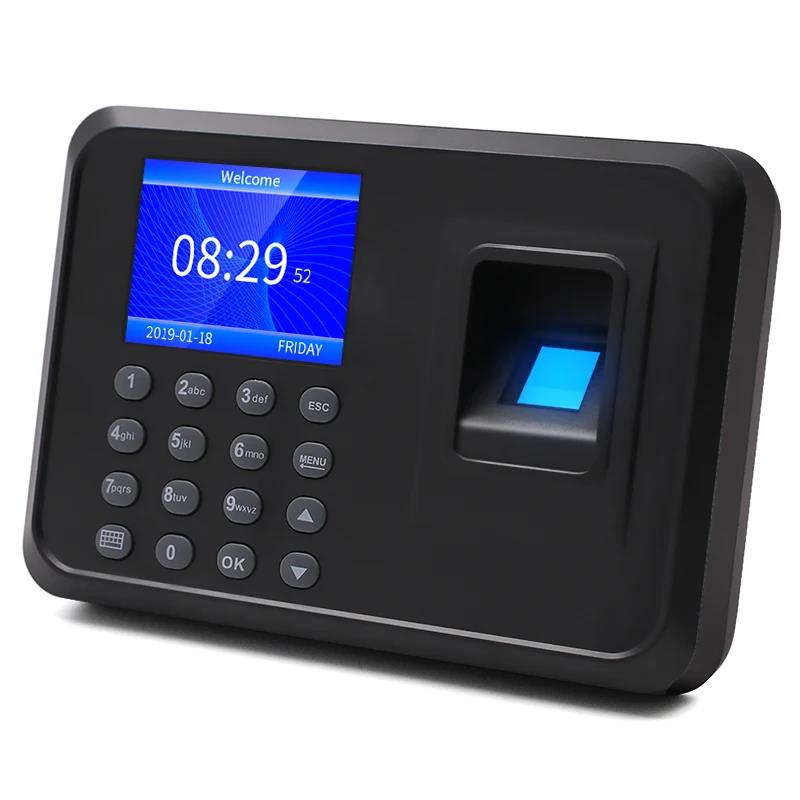 CN Biometric Fingerprint Attendance Punch USB Time Clock Office System Recorder Reader Timing Device Employee Attendance Machine. 