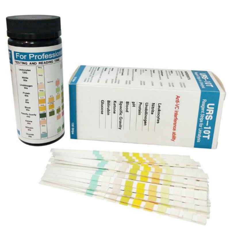 100 Strips URS-10T Urinalysis Reagent Strips 10 Parameters Urine Test Strip. 