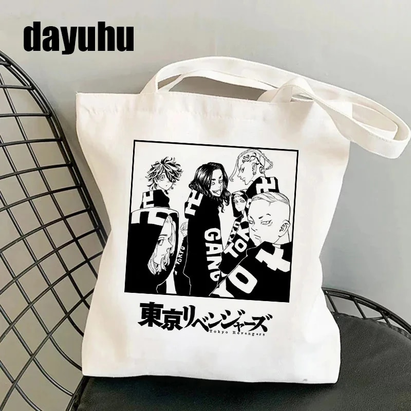 Manga Tokyo Revengers Shopping Bag Graphic Tote Gothic