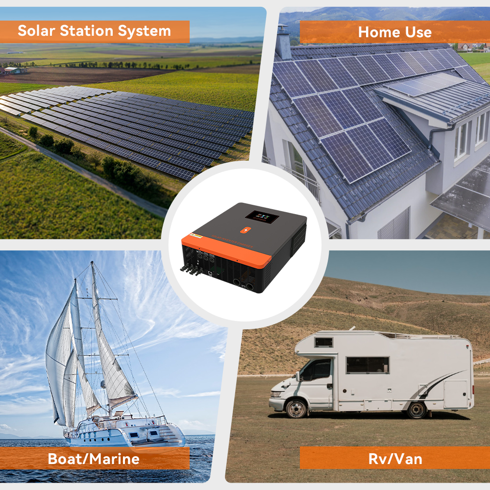 PowMr 10.2kw On-grid/Off-grid hybrid inverter 48Vdc 230VAC PV Panel Input 500vdc Pure Sine Wave Solar Inverter Built in MPPT 160A Solar Controller POW-HVM10.2M. 