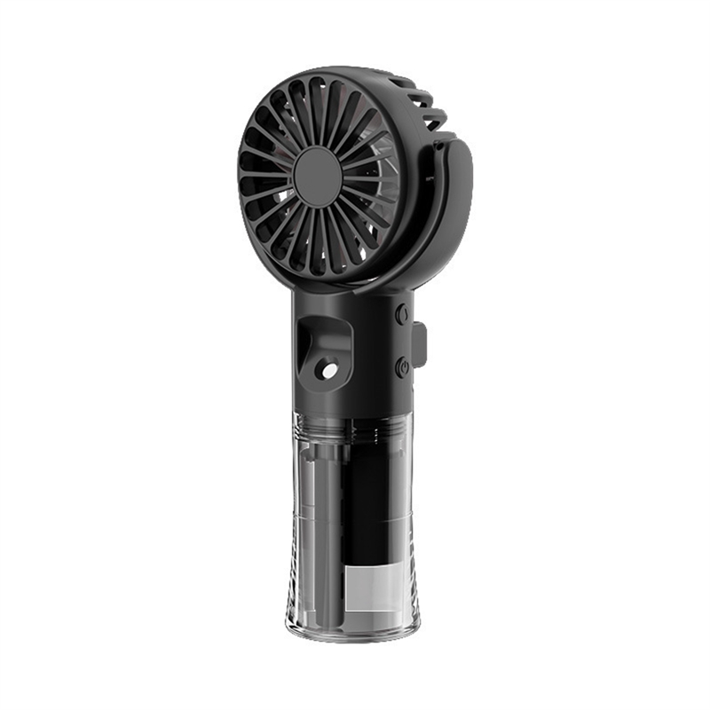 F4 Handheld Misting Fan Humidifying Misting Fan Hanging Neck Fan Folding Mini Handheld Fan White. 