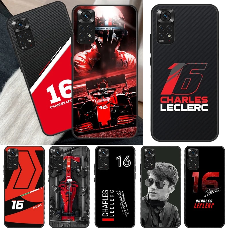 Charles Leclerc 16 F1 Case For Redmi Note 12 Pro 12S Note 11 8 9 10 Pro 9S 10S 11S Cover For Redmi 10 9 C 10A 12C