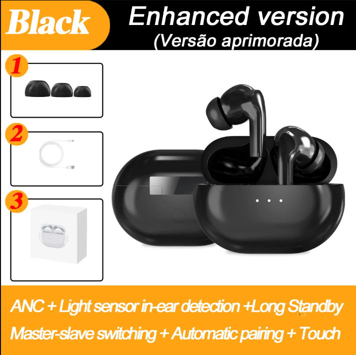 【FUPANG】Lamgool XY50 ANC Noise cancelling Wireless Earbuds W5.3 Hi-Fi Stereo ANC Noise Cancelling, In-Ear Detection, Auto Smart Call Noise Reduction – Premium Sound Quality and Convenient Features Pro design