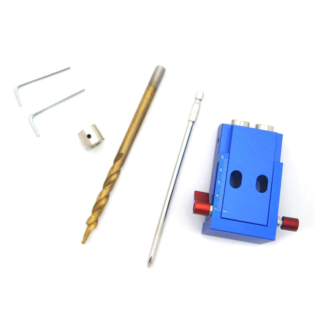 KOGEEK 105402 Katsu Pocket Hole Drilling Jig Kit With Step Bit Woodworking Joinery Tool. 