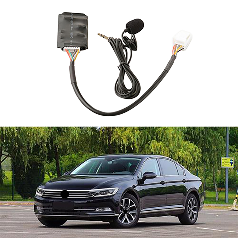 for Toyota RAV4 Bluetooth AUX Adapter Handsfree Disc Box Harness with Microphone Bluetooth Connection Module. 