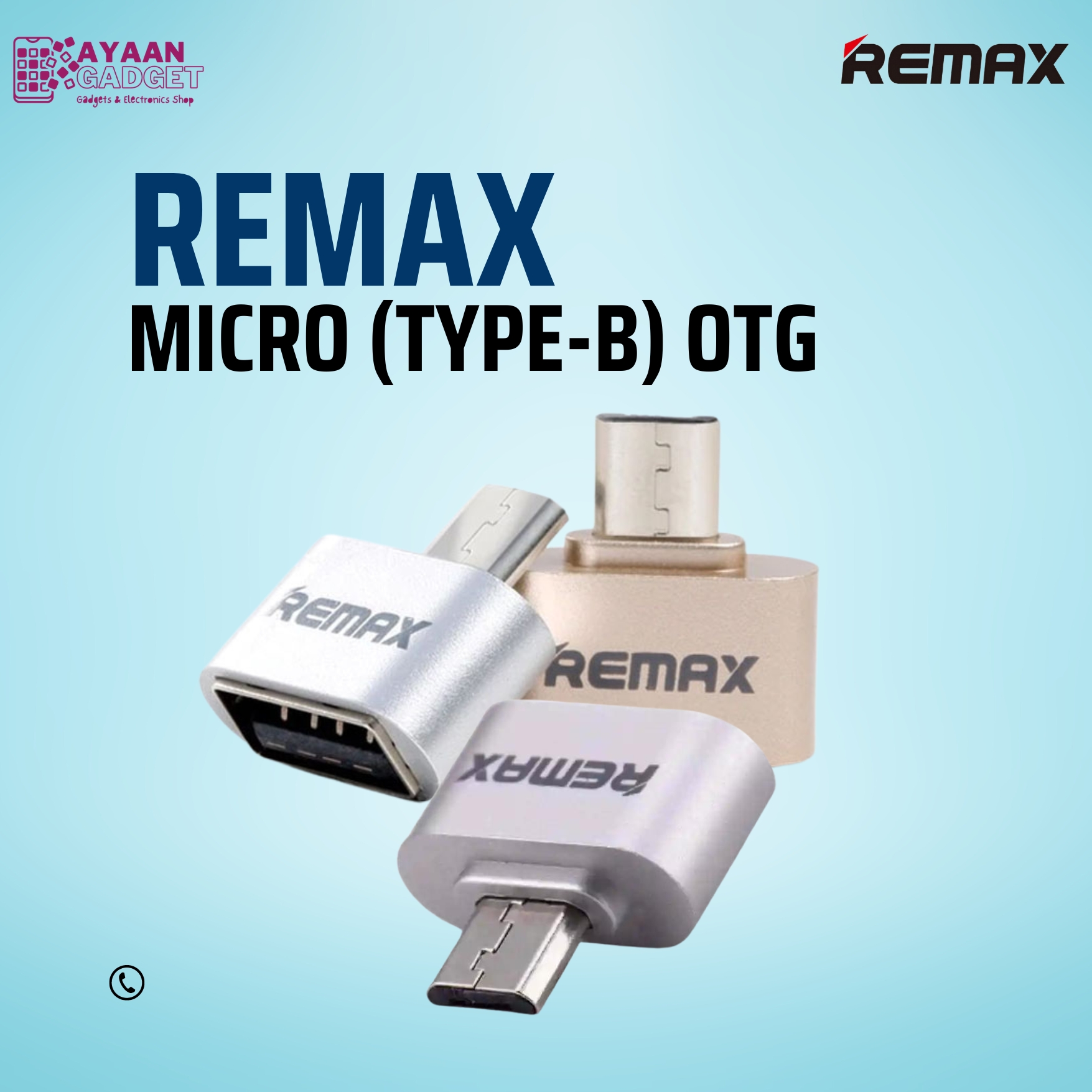 Remax Type Micro Android OTG Cable-Type B OTG