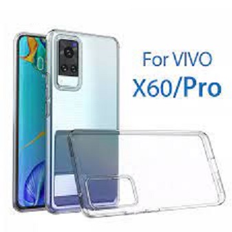 Vivo X60 Flexible Clear Transparent Soft TPU Back Case Cover (Back Case Cover For Smartphone)