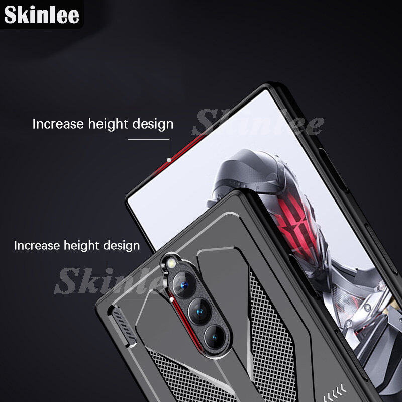 Phone Case Nubia Red Magic8 Pro Plus Back Cover Ultra-thin Shockproof Cross Design Heat Dissipation All Inclusive Soft Casing for Redmagic 8 + 8 Pro Cover Cases. 