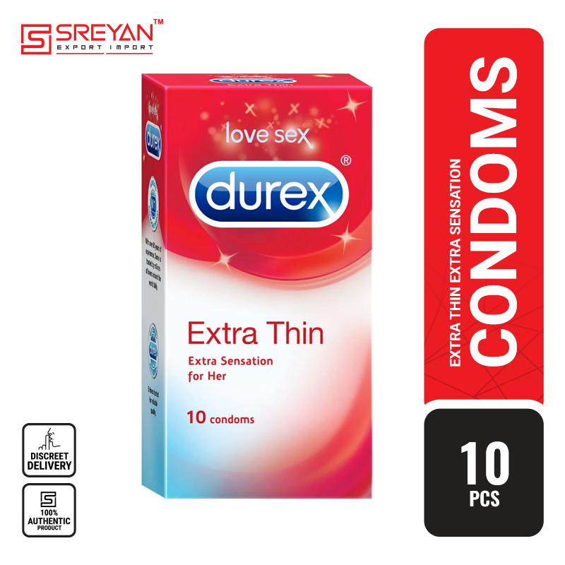 Durex Extra Thin Condom - 10Pcs Pack(Made In India) - Condom