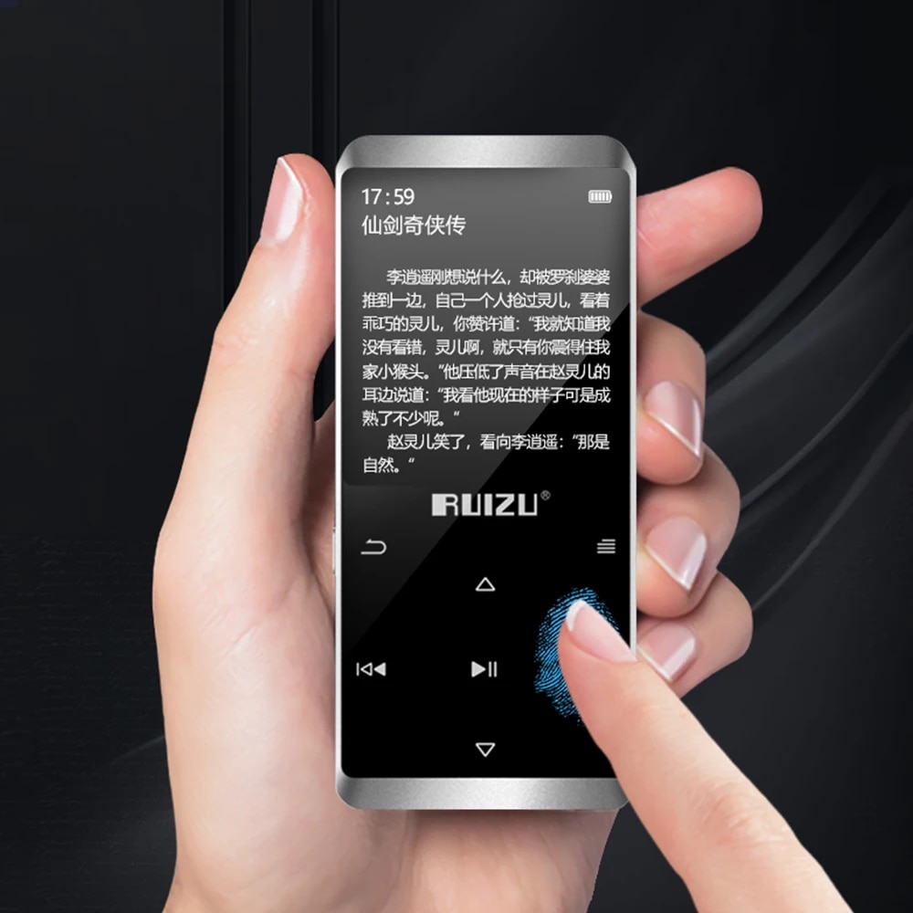 RUIZU D02 Bluetooth MP3 Player With Speaker Lossless Music Video Player 8G 16G Walkman Support FM Voice Recorder E-book TF Card. 
