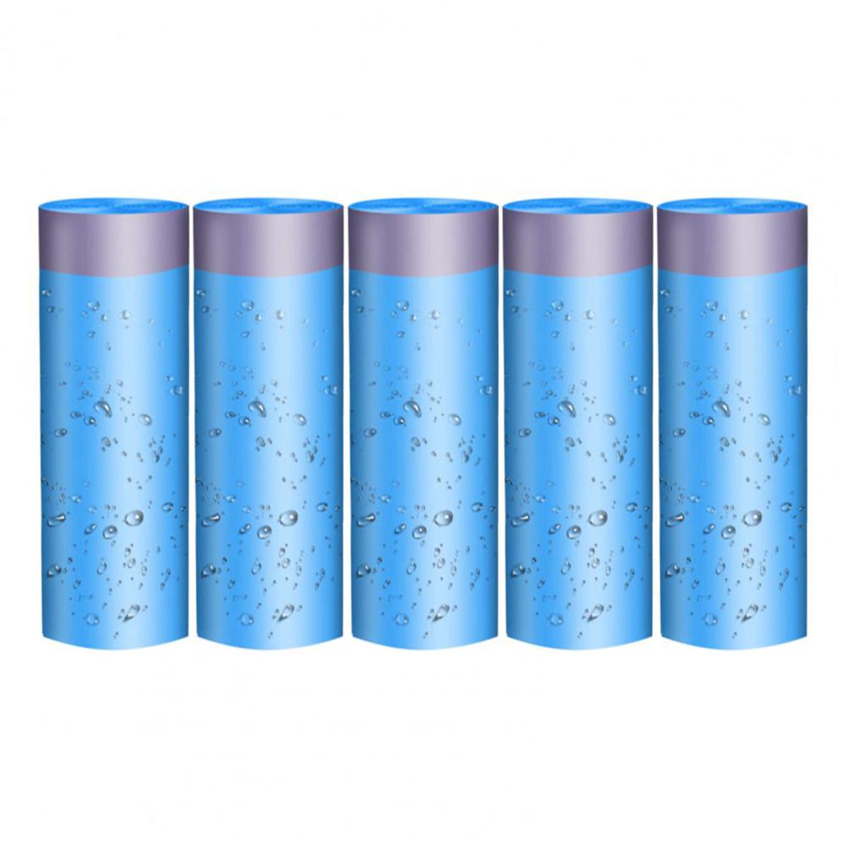 5 Rolls Garbage Bag Eco-friendly Good Load Capacity Trash Bag Disposable Drawstring Style Thickened Garbage Bags For Home