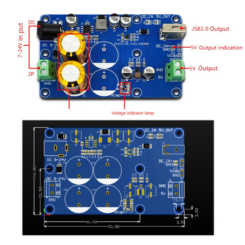 Super Capacitor UPS Power Module for UPS Power Supply Module Supports Charging and Discharging. 