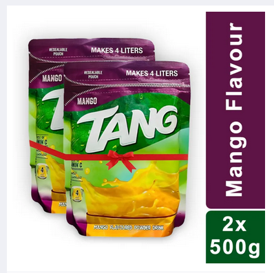 Tang Mango Flavor Drink Powder (500G X 2) - 1KG - Imported from Bahrain