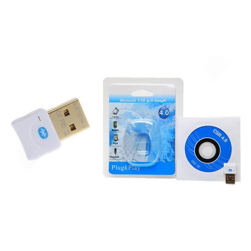 Bluetooth 4.0 USB Adapter CSR8510 Bluetooth Micro Transmitter and Receiver for Laptop Compatible with Window XP / Vista / Windows 7/8/10(White). 