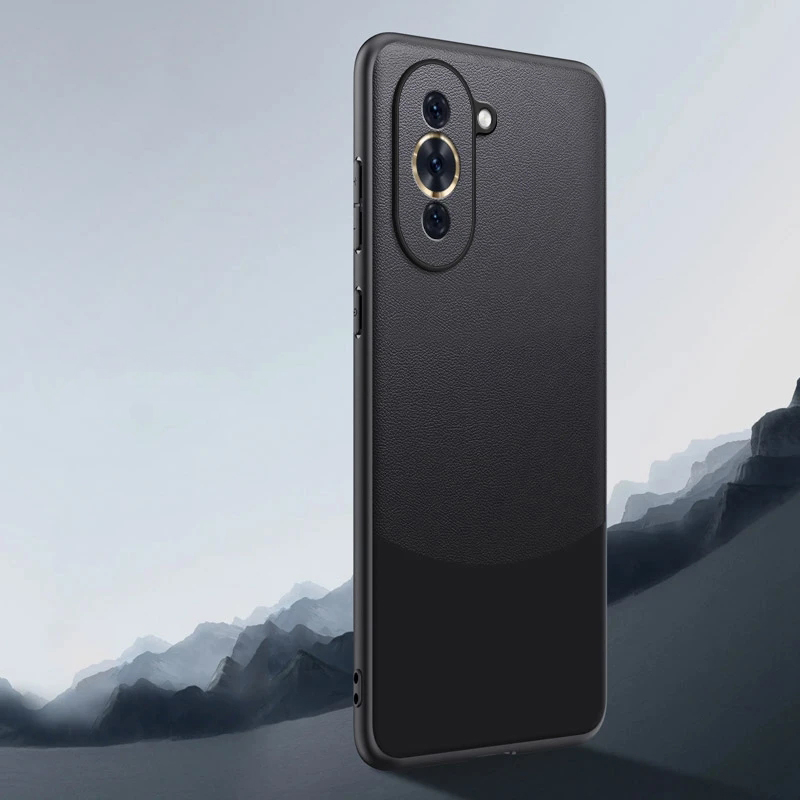 New Phone Case For Huawei Nova 10 Cover 360 Degrees Protection Leather Soft Border Anti-fingerprint Color Blocking Design For Huawei Nova 10 Case