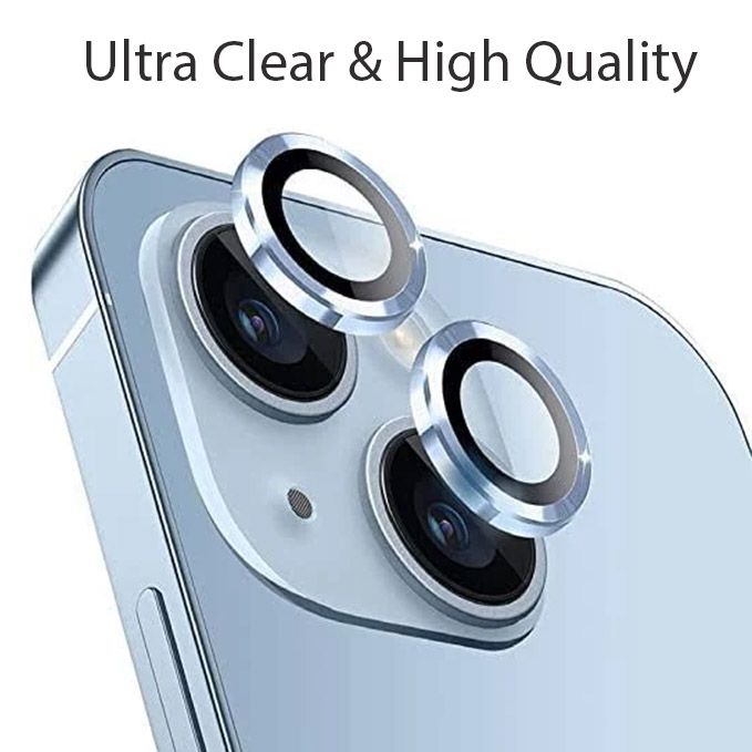 For Apple iPhone 15 Plus Camera Ring Metal Frame Camera Ring Case Glass Protector Camera Lens Shield Camera Lens Ring Case. 