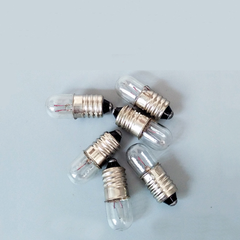 6.3V 12V 24V 30V 36V 2W 3W 5W 0.15A Screw Instrument Signal Indicating Small Bulb Button E10 Switch Light Lamp 10pcs
