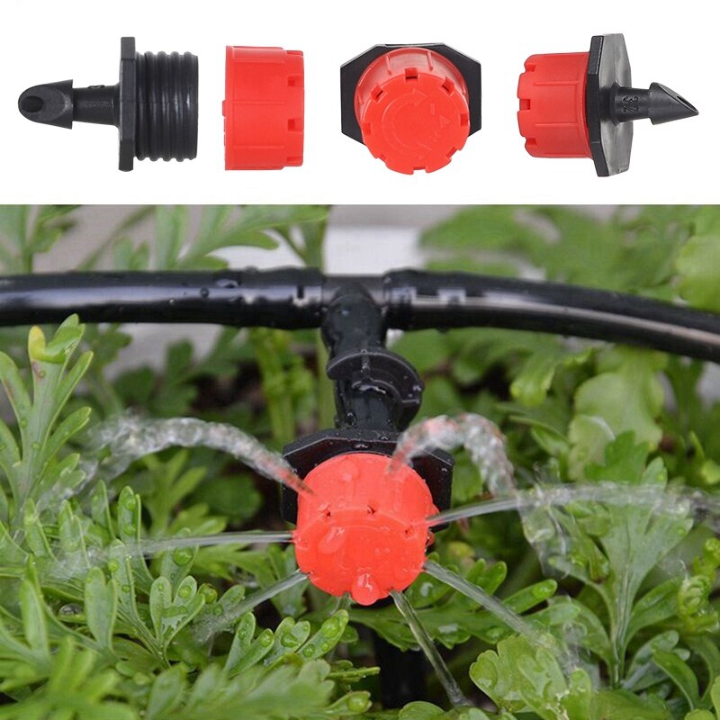 5M-25M Greenhouse Drip Irrigation System 4/7'' Hose Automatic Drip Irrigation Watering Kits Adjustable Dripper Garden Hose. 