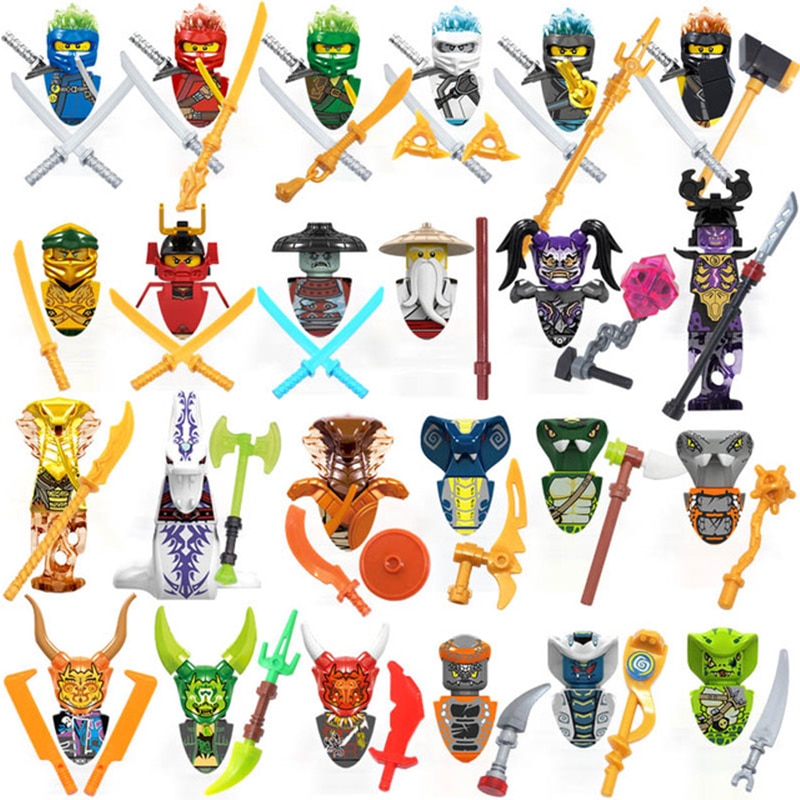24pcs nique injago Anime Character uilding lo o ids o olls Figures uilding ids o. 