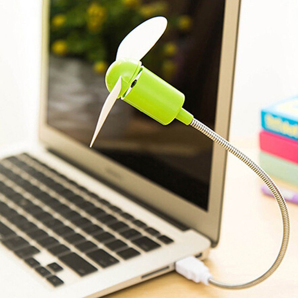 Mini Snake Fan Silent Soft Leaf Fan Computer Usb Fan Bendable Freely. 