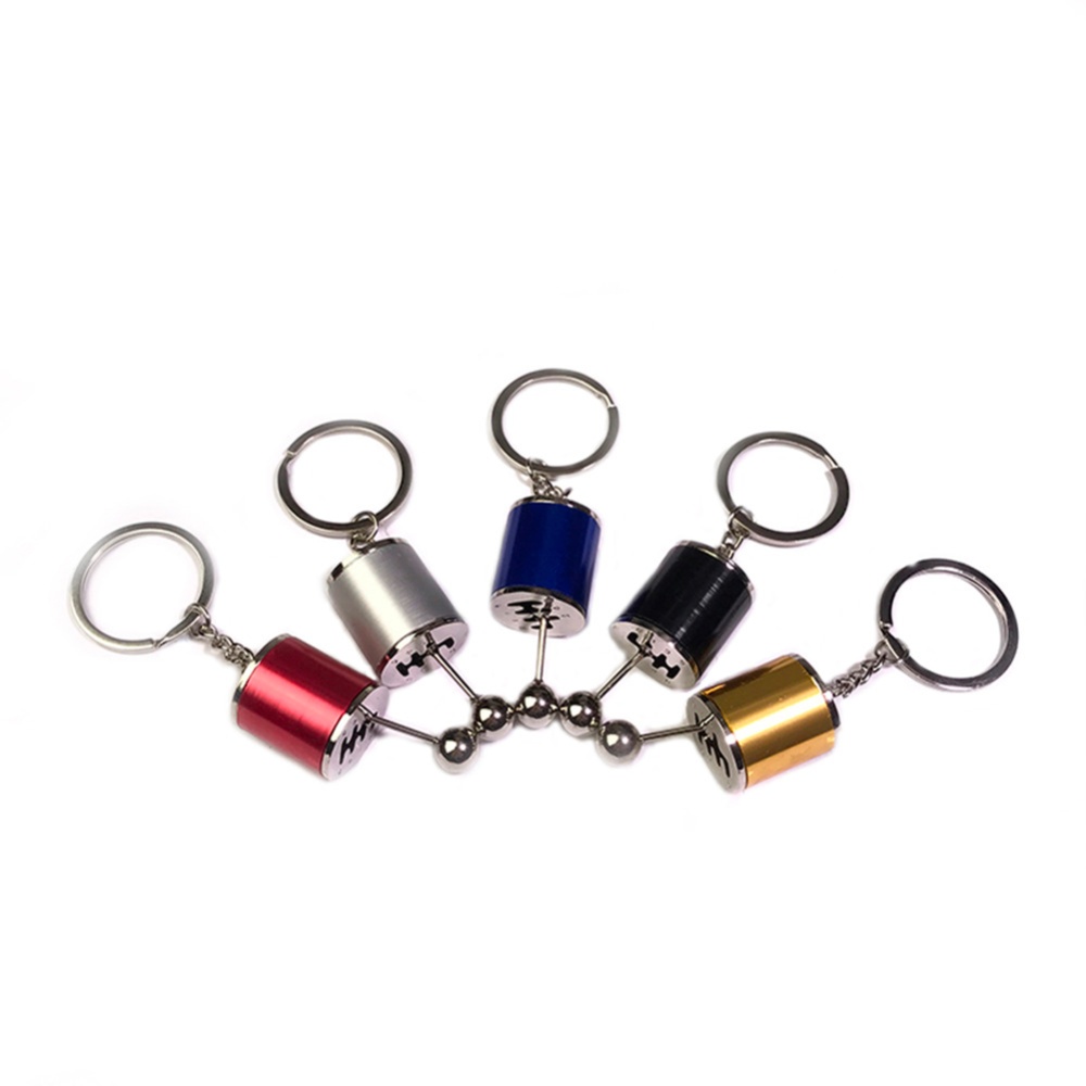 Creative Auto Part Model Gear Shifting Keychain Keyring ADHD Fidget Key Chain Style. 