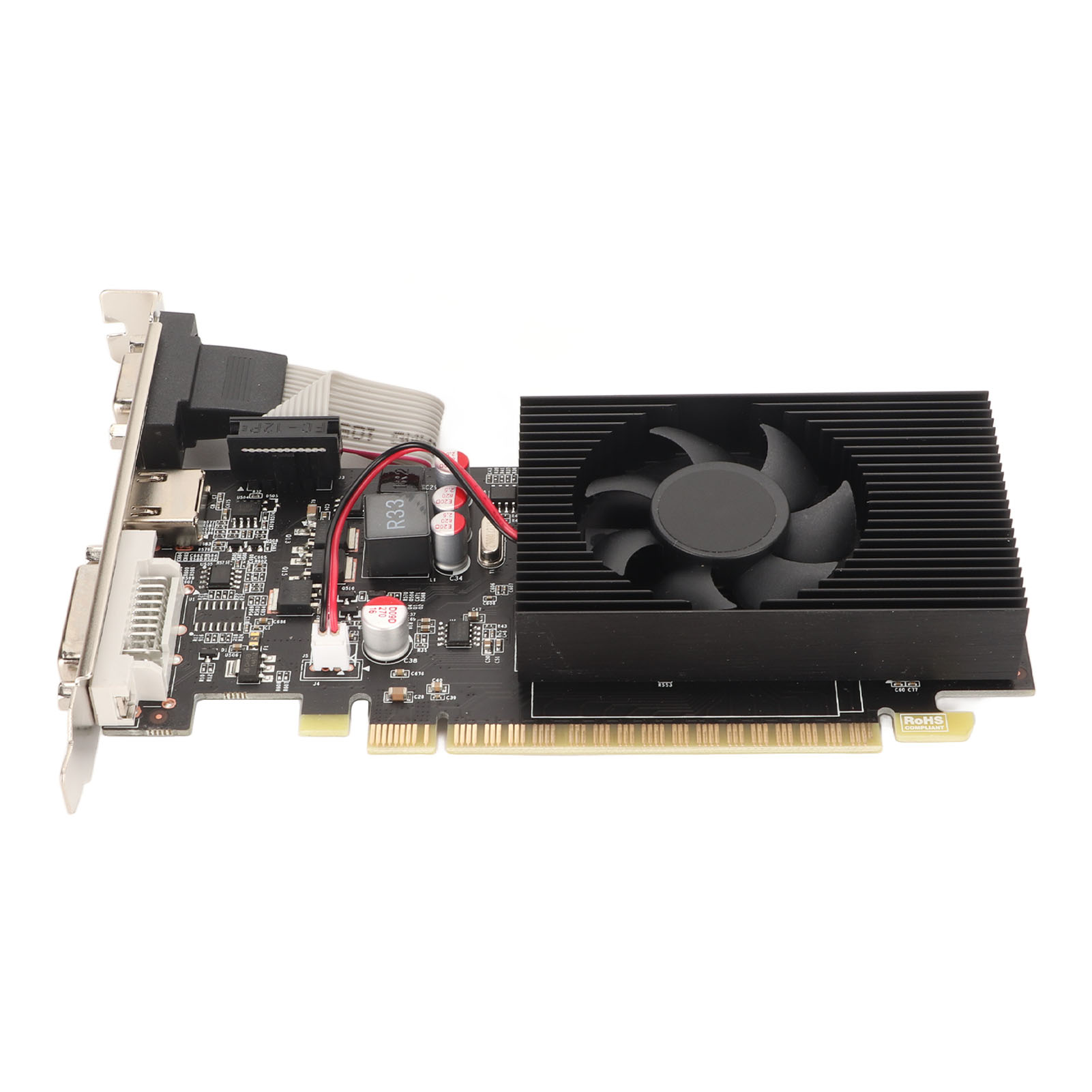 Graphics Card, 128bit GTX 730 2GB DDR3 Gaming Graphics Card with Cooling Fan for Computer