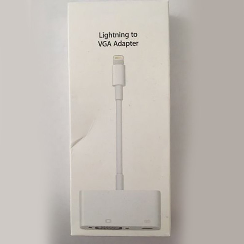 1080P Apple Lightning to VGA Adapter for iPhone iPad MD825AM/A Model A1439. 