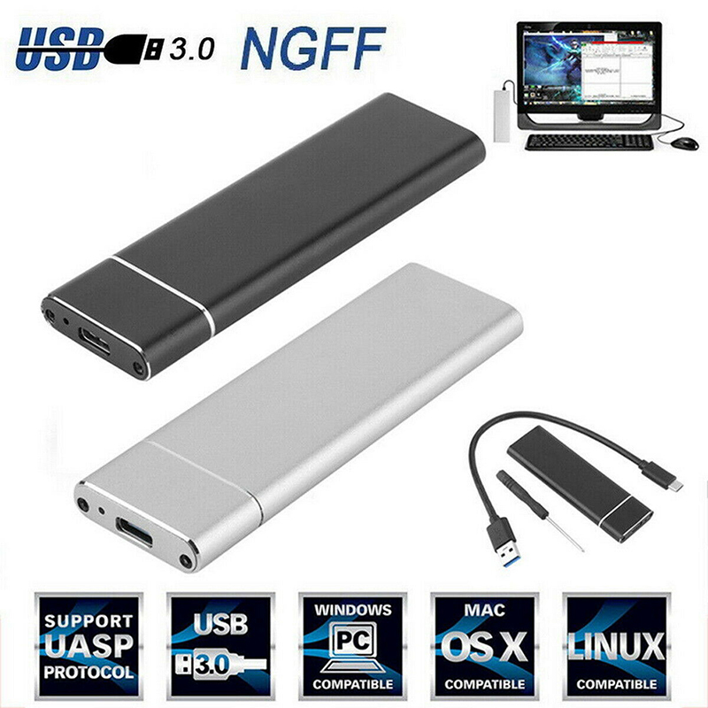 【FUPANG】M.2 SSD hard disk case USB 3.0 enclosure box. 