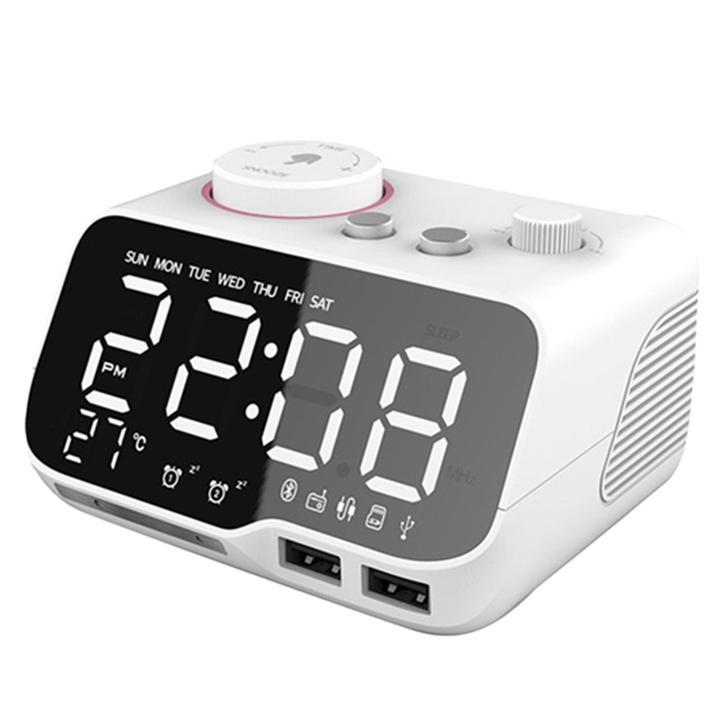 M9 Bluetooth Speaker Alarm Clock With USB Charger Digital Alarm Clock