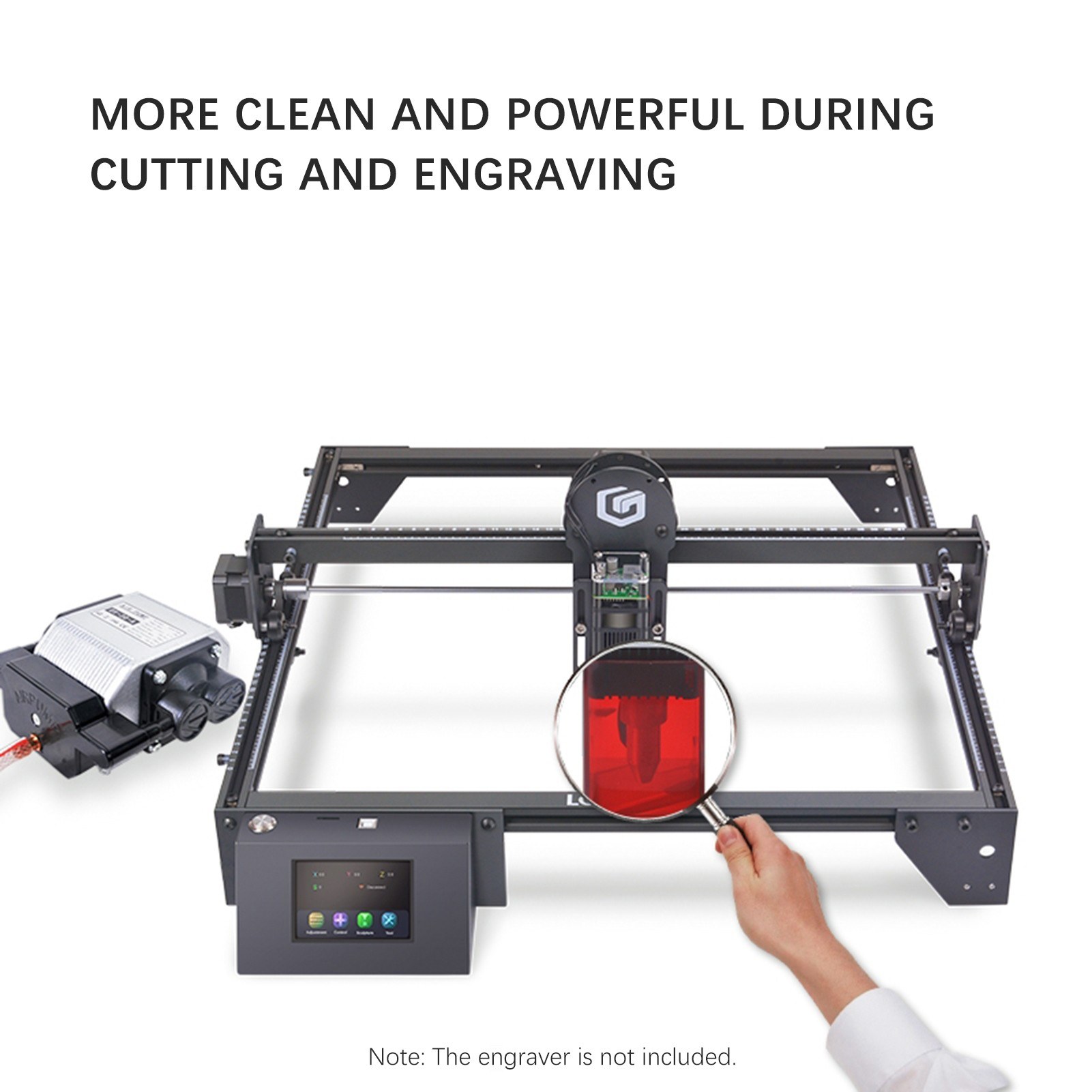 High air volume and low noise air pump for RAY5 laser engraving machine - 10. 