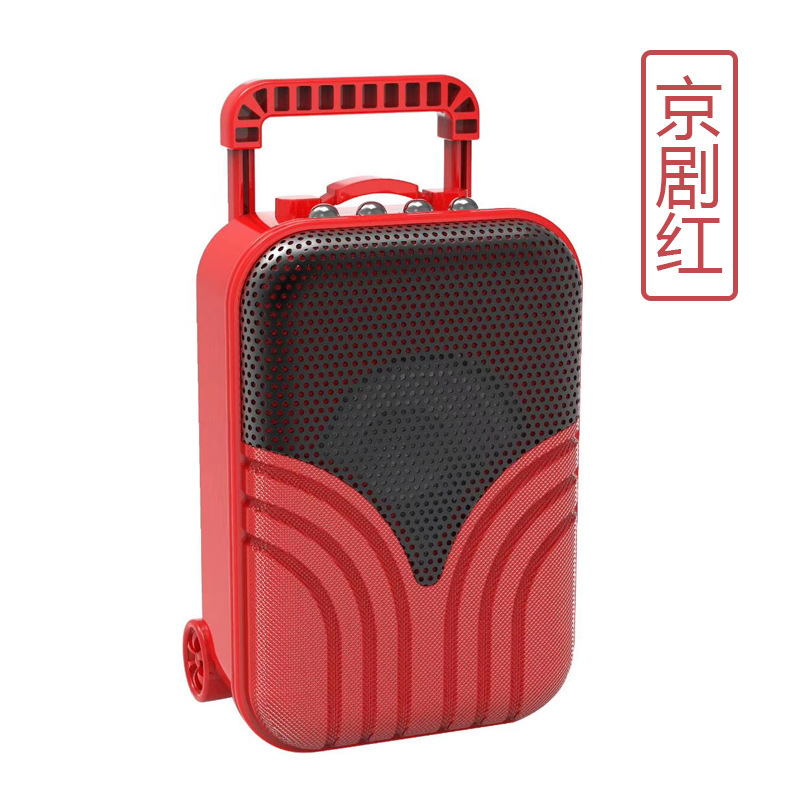 bluetooth speaker creative gift mini trolley box plug-in card radio new retro computer speaker portable audio. 